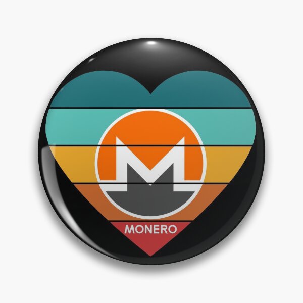 Item preview, Love Monero XMR Crypto Bright Colors Heart designed and sold by Bitcoin-Fashion.