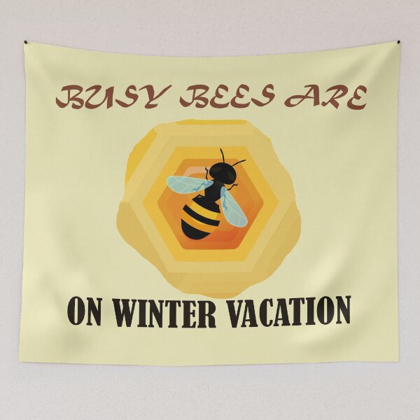 Item preview, BUSY BEES ARE ON WINTER VACATION designed and sold by CuddlyTikee.