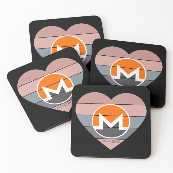 Item preview, Love Monero XMR Cryptocurrency Heart designed and sold by Bitcoin-Fashion.