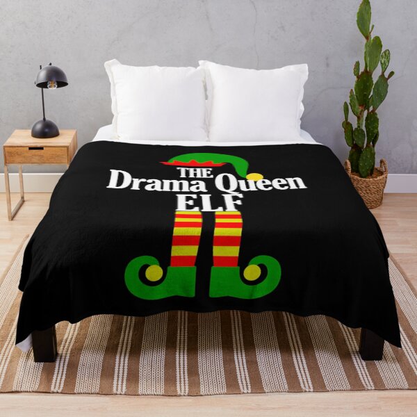 Item preview, Drama Queen Elf Matching Family Group Christmas Party Pajama Top designed and sold by WordsmithNerd.