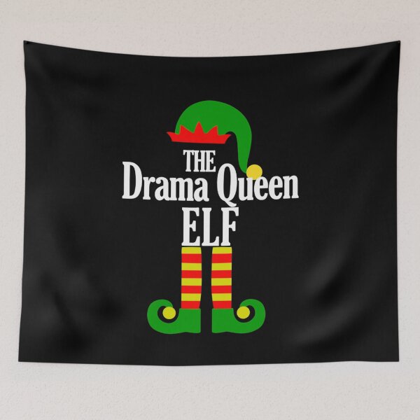 Item preview, Drama Queen Elf Matching Family Group Christmas Party Pajama Top designed and sold by WordsmithNerd.