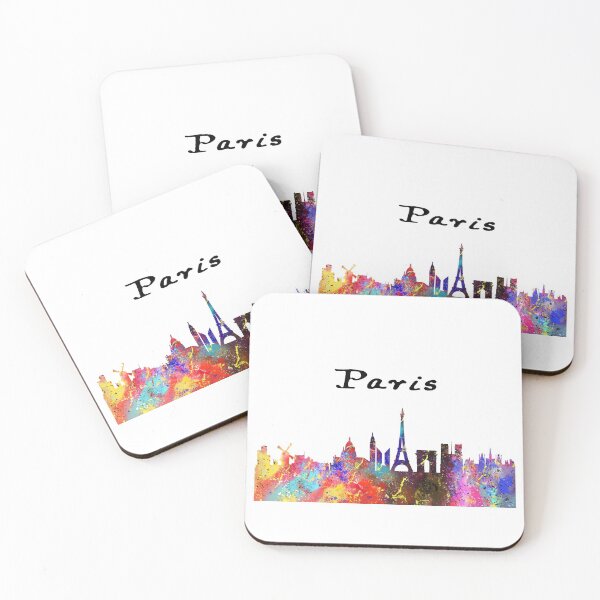Item preview, Paris Water Colour Vector Quote Art Design Inspira designed and sold by vividpixelusa.