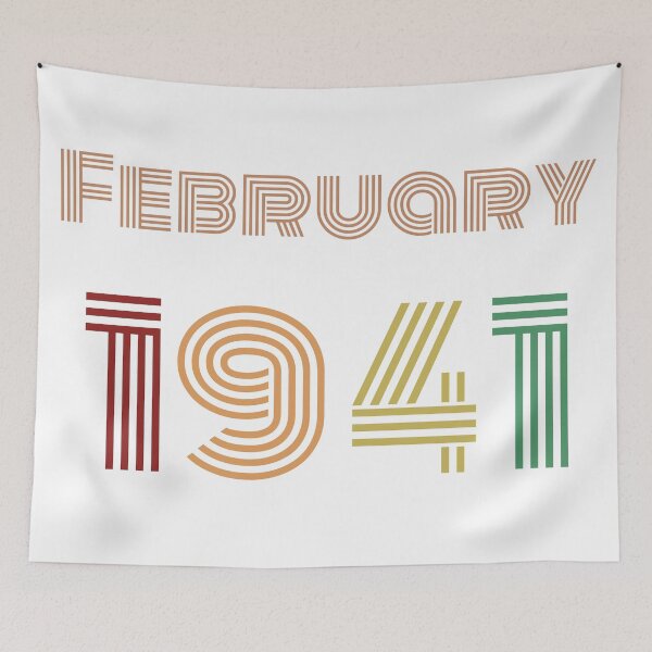 Item preview, February 1941 Design, Happy 80th Birthday, Happy Eighties Birthday designed and sold by marosharaf.