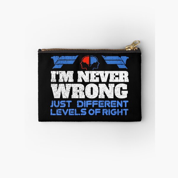 Item preview, Funny Saying I'm Never Wrong designed and sold by Graphroad.