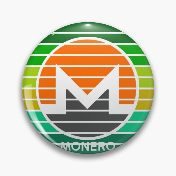 Item preview, Monero XMR Cryptocurrency Modern Green Sunset designed and sold by Bitcoin-Fashion.