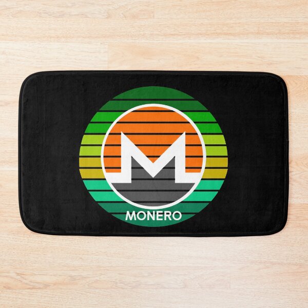 Item preview, Monero XMR Cryptocurrency Modern Green Sunset designed and sold by Bitcoin-Fashion.