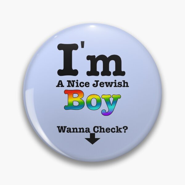 Item preview, I'm a Nice [Gay] Jewish Boy designed and sold by aribluestein.