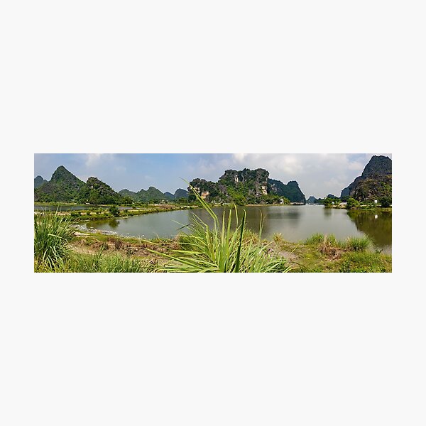 Limestone Karst Peaks, Trang An Region, Vietnam Photographic Print