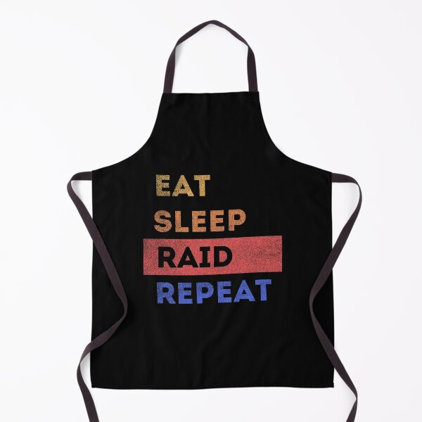 Item preview, Eat Sleep Raid Repeat Video Gaming Wow Raiding RPG Vintage Retro Gift designed and sold by WichitaClothing.