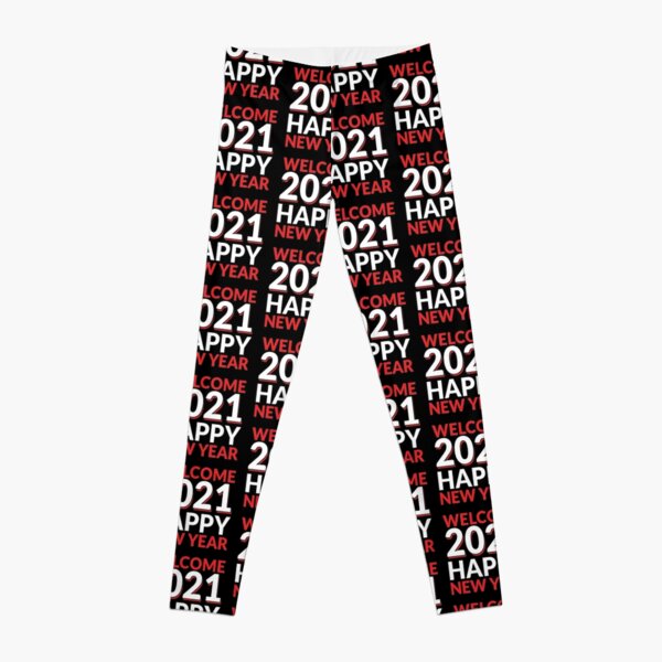 Colorful Happy New year with Fireworks Leggings - AIW Art Gifts