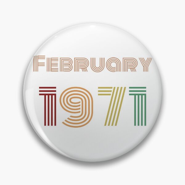 Item preview, February 1971 Design, Happy 50th Birthday, designed and sold by marosharaf.