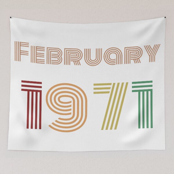 Item preview, February 1971 Design, Happy 50th Birthday, designed and sold by marosharaf.