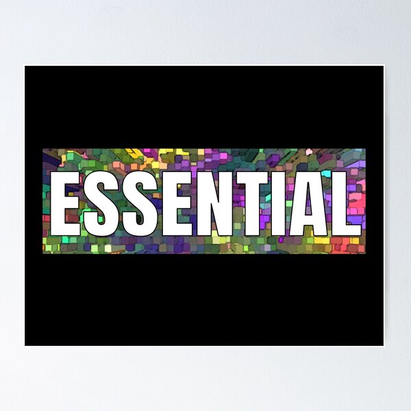Item preview, ESSENTIAL Multi on Black  designed and sold by AMGImpressions.