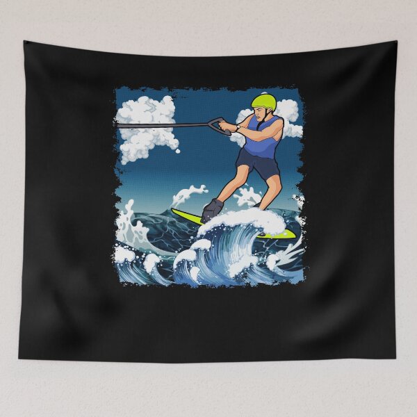 Item preview, Man Skiing on Water designed and sold by EverythingKawai.