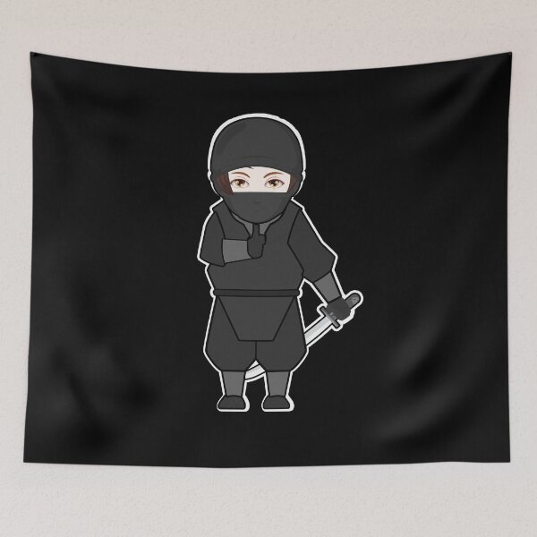 Item preview, Artistic Cute Female Ninja designed and sold by EverythingKawai.
