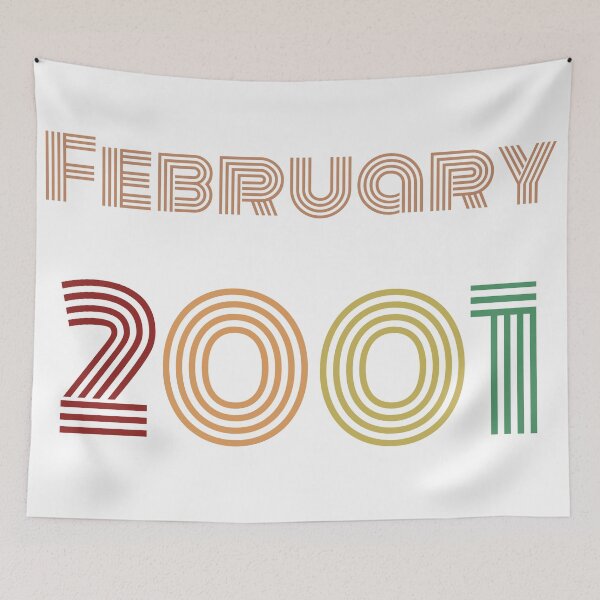 Item preview, February 2001 Design, Happy 20th Birthday. designed and sold by marosharaf.