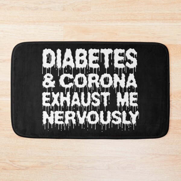 Item preview,  DIABETES AND CORONA VIRUS EXHAUST ME NERVOUSLY - DIABETIC CHRISTMAS GIFT designed and sold by Ralek.