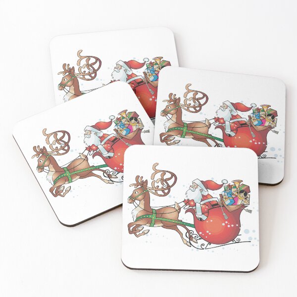 Item preview, Adorable Reindeer and Santa Claus Coming designed and sold by Dragan Kitic.