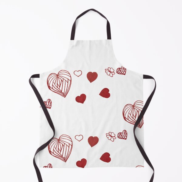 Item preview, Monochrome heart doodles designed and sold by Snuggleshark.