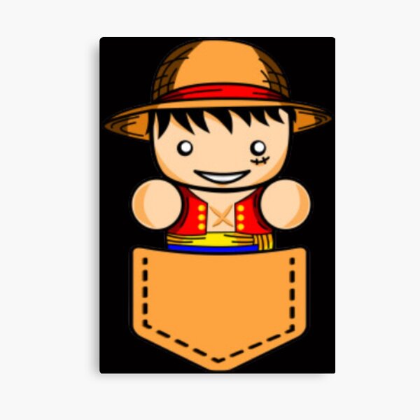 Luffy Chibi Wall Art Redbubble