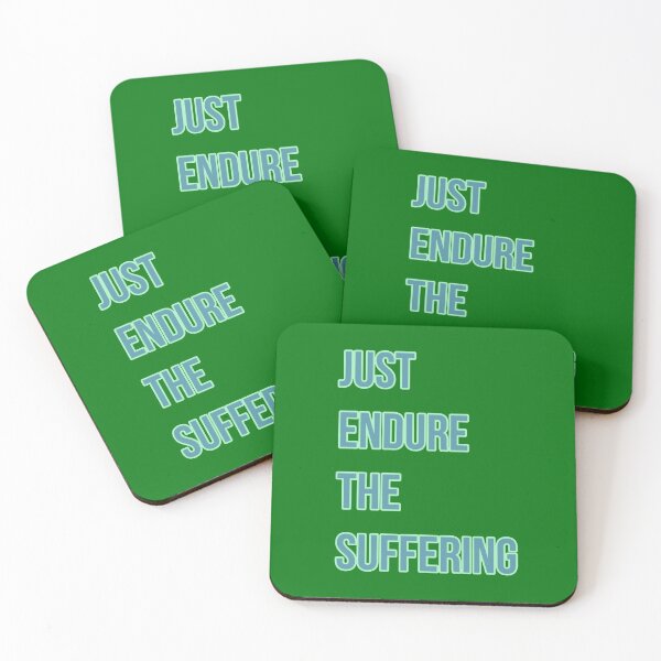 Item preview, JUST ENDURE THE SUFFERING - football season green and blue designed and sold by Erick  Tezó.