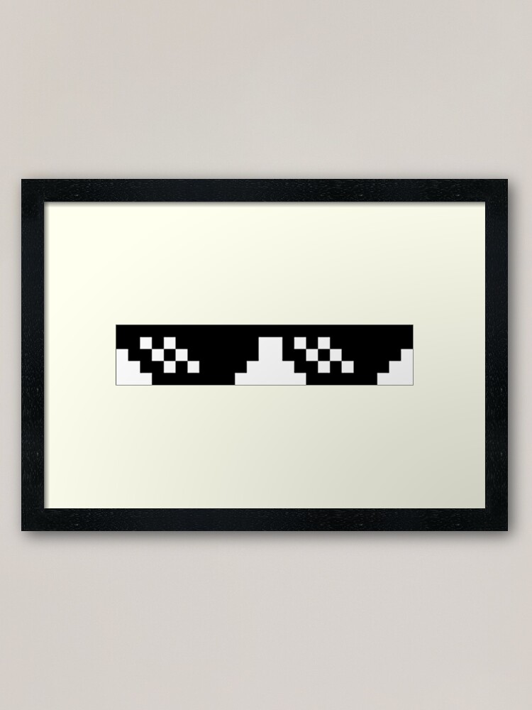 "MLG Glasses" Framed Art Print for Sale by vinroy7 Redbubble