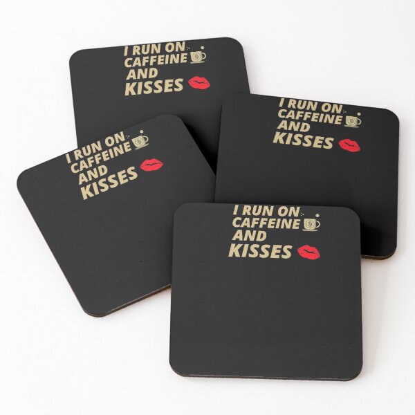 Item preview, COOL I Run On Caffeine And Kisses Coffee designed and sold by YourEssentials.