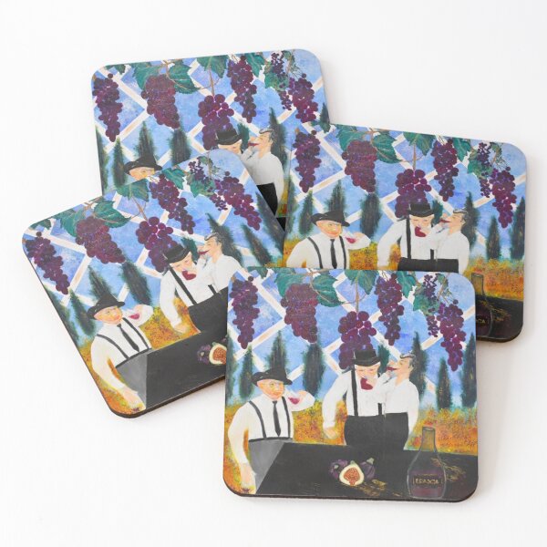 Italian Family Art The Brascia Family By Concetta Ellis Coasters (Set of 4)