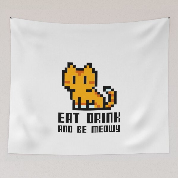 Item preview, Cute Eat Drink And Be Meowy  designed and sold by YourEssentials.