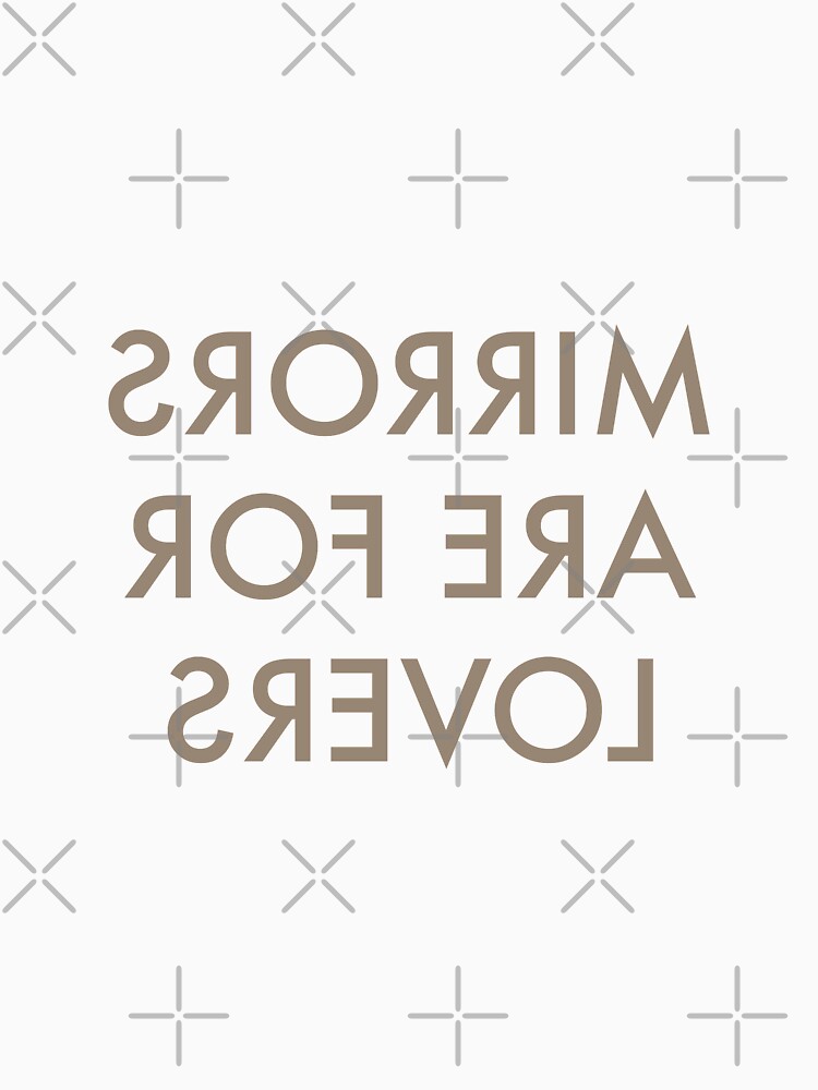 Thumbnail 7 of 7, Classic T-Shirt, Mirrors Are For Lovers designed and sold by WordsByJake.