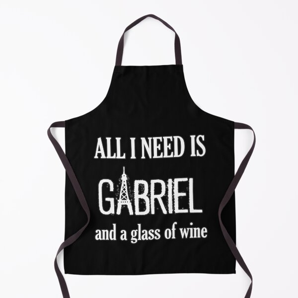 Item preview, All i need is Gabriel in white designed and sold by all-quotes.