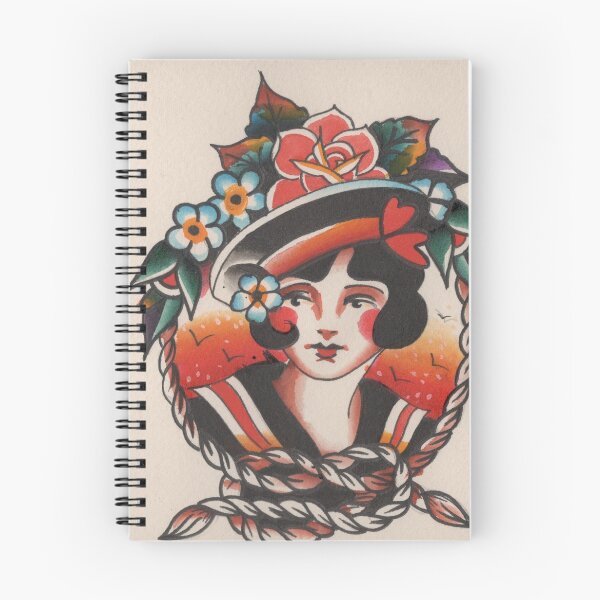 Item preview, Traditional Lady Head designed and sold by Wally Tattoo & Art.