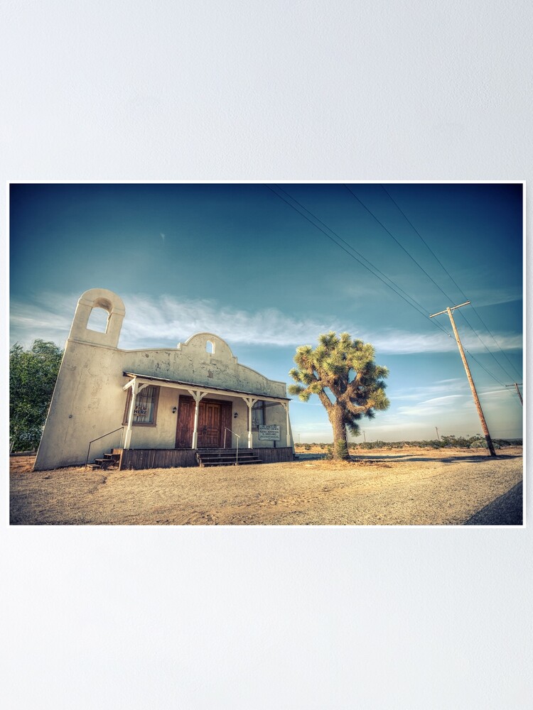 Póster «Iglesia del desierto de Mojave» de Firesuite | Redbubble Póster «Iglesia del desierto de Mojave» de Firesuite | Redbubble