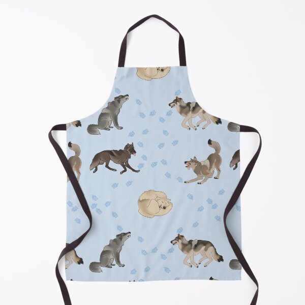 Wolves Doing Wolf Things Apron