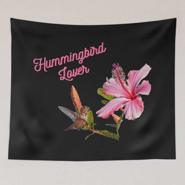 Item preview, Hummingbird And Pink Hibiscus Flower In Nature With Concetta Ellis  designed and sold by concettaellis.