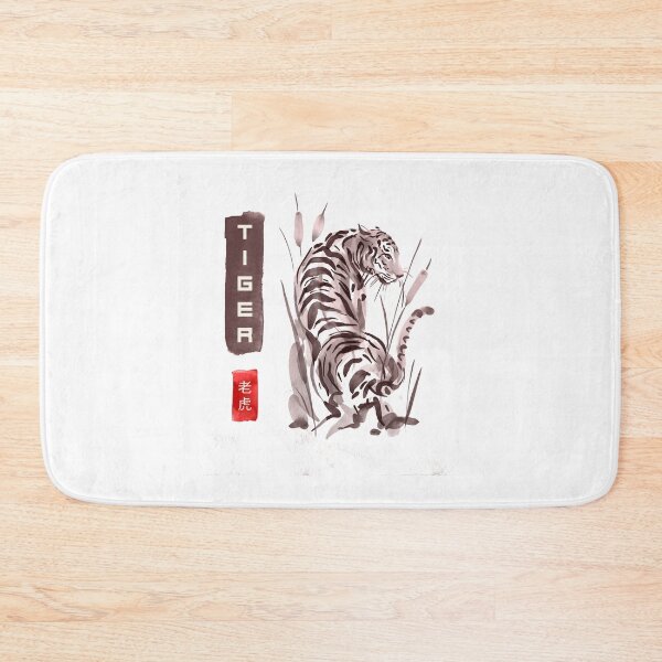 Artikelvorschau, Tiger chinesische Malerei entworfen und verkauft von Dewirumbaina.