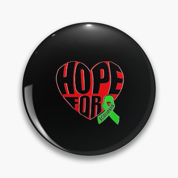 Item preview, Fight scoliosis also with hope and love designed and sold by mederDESIGNS.