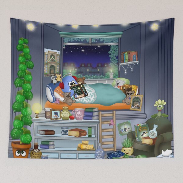 Item preview, Ale the Owl's Reading Nook designed and sold by RitaLaiArt.