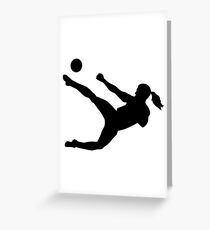 Women soccer Greeting Card