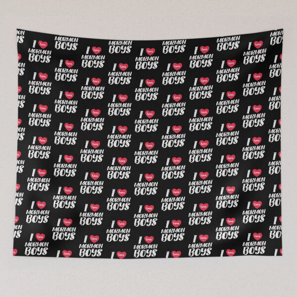 Item preview, I Love Mormon Boys Heart LDS Funny Women designed and sold by h44k0n.