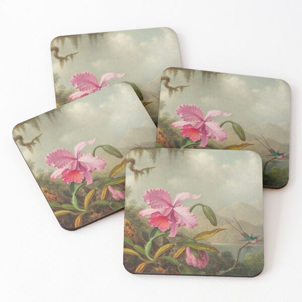 Item preview, Martin Johnson Heade - Orchids and Hummingbirds (1890) designed and sold by HistoryRestored.