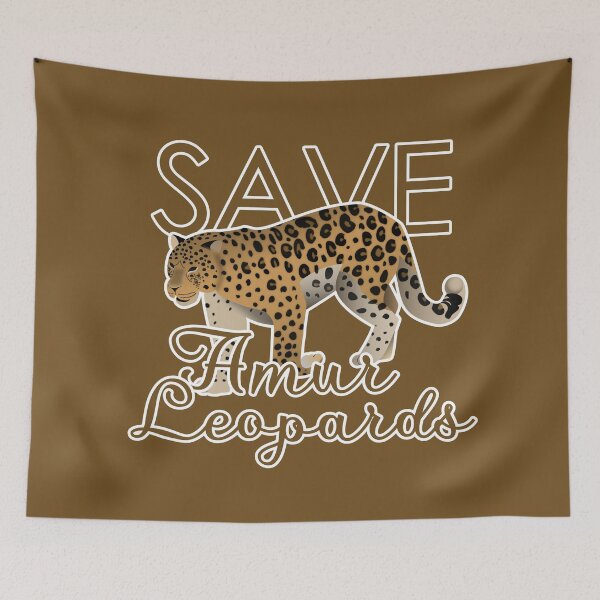 Item preview, Save Amur leopards animal design to raise awareness on extinction designed and sold by CiniArt.