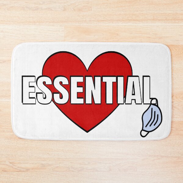 Item preview, ESSENTIAL With Heart and Mask on White designed and sold by AMGImpressions.