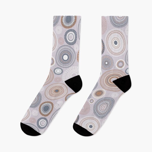 Item preview, Concentric circles in gray, white and rose - seamless pattern designed and sold by colorofmagic.
