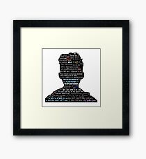Troye Sivan lyric compliation Framed Print