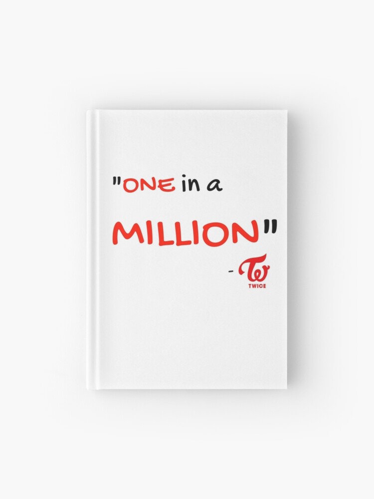 One In A Million Twice Hardcover Journal By Bbangkookie Redbubble