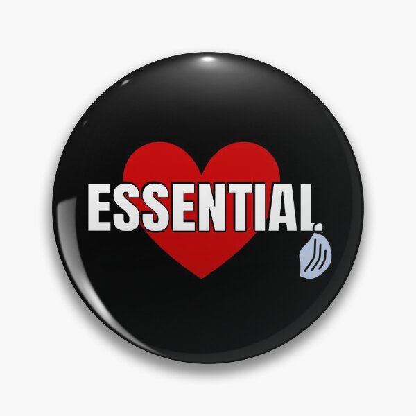 Item preview,  ESSENTIAL With Heart and Mask on Black  designed and sold by AMGImpressions.