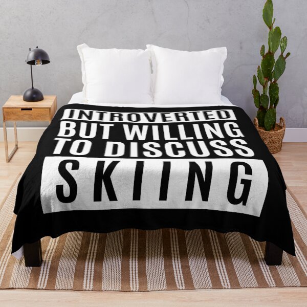 Item preview, Introverted But Willing To Discuss Skiing designed and sold by m95sim.