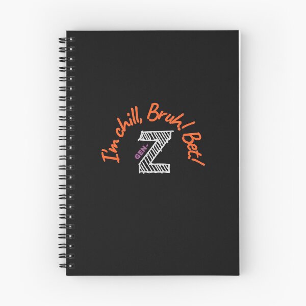 Item preview, Red Gen-z merch: "I'm Chill, Bruch! Bet!" designed and sold by AyeAyeBeans.