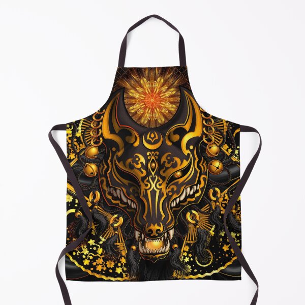 Item preview, Kitsune, Fox Mask - Black and Gold designed and sold by Abysm Internal.
